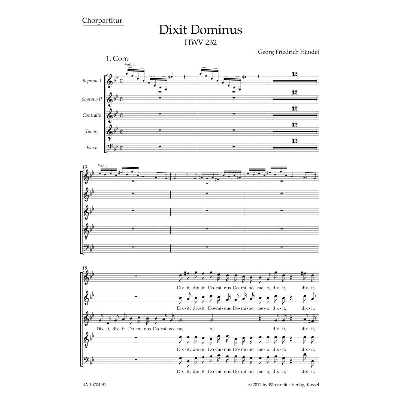 Dixit dominus HWV 232