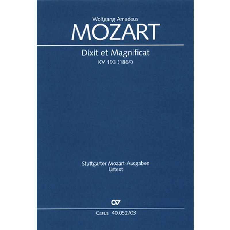 Dixit et Magnificat KV 193 Dixit et Magnificat KV 193
