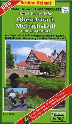 Doktor Barthel Karte Bayerische Rhön, Oberelsbach, Mellrichstadt und Umgebung von Barthel