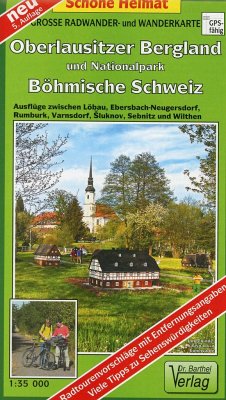 Doktor Barthel Karte Große Radwander- und Wanderkarte Oberlausitzer Bergland und Nationalpark Böhmische Schweiz von Barthel