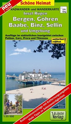 Doktor Barthel Karte Insel Rügen, Bergen, Göhren, Baabe, Binz, Sellin und Umgebung von Barthel
