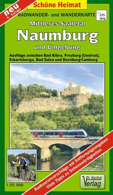 Doktor Barthel Karte Mittleres Saaletal, Naumburg und Umgebung von Barthel