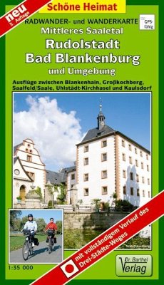 Doktor Barthel Karte Mittleres Saaletal, Rudolstadt, Bad Blankenburg und Umgebung von Barthel