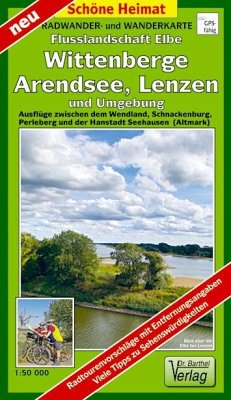 Doktor Barthel Karte Radwander- und Wanderkarte Flusslandschaft Elbe, Wittenberge, Arendsee, Lenzen und Umgebung von Barthel