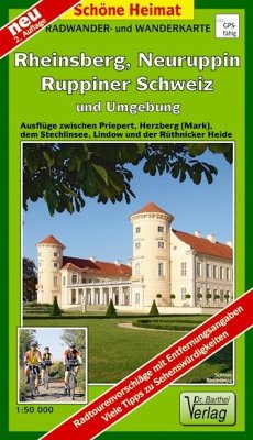 Doktor Barthel Karte Rheinsberg, Neuruppin, Ruppiner Schweiz und Umgebung von Barthel