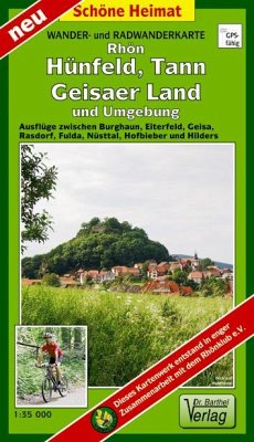 Doktor Barthel Karte Rhön, Hünfeld, Tann, Geisaer Land und Umgebung von Barthel
