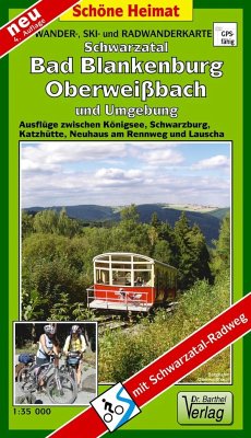 Doktor Barthel Karte Schwarzatal, Bad Blankenburg, Oberweißbach und Umgebung von Barthel