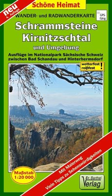 Doktor Barthel Karte Wander- und Radwanderkarte Schrammsteine, Kirnitzschtal und Umgebung von Barthel