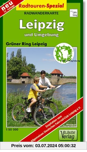 Doktor Barthel Wander- und Radwanderkarten, Leipzig und Umgebung, Grüner Ring Leipzig