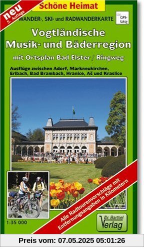 Doktor Barthel Wander- und Radwanderkarten, Südliches Vogtland, Bäderdreieck: Mit Ortsplan Bad Elster, Ringweg. Wander-, Ski- und Radwanderkarte Doktor Barthel Wander- und Radwanderkarten, Südliches Vogtland, Bäderdreieck: Mit Ortsplan Bad Elster, Ringweg. Wander-, Ski- und Radwanderkarte