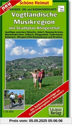 Doktor Barthel Wander- und Radwanderkarten, Vogtland, Musikwinkel: Mit Stadtplan Klingenthal Doktor Barthel Wander- und Radwanderkarten, Vogtland, Musikwinkel: Mit Stadtplan Klingenthal