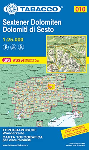 10 Dolomiti di Sesto / Sextener Dolomiten: 1:25000 (Carte topografiche per escursionisti, Band 10)