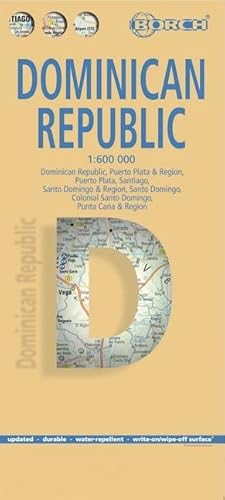 Dominican Republic, Dominikanische Republik, Borch map: Dominican Republic, Puerto Plata & Region, Puerto Plata, Santiago, Santo Domingo & Region, ... Colonial Santo Domingo, Punta Cana & Region