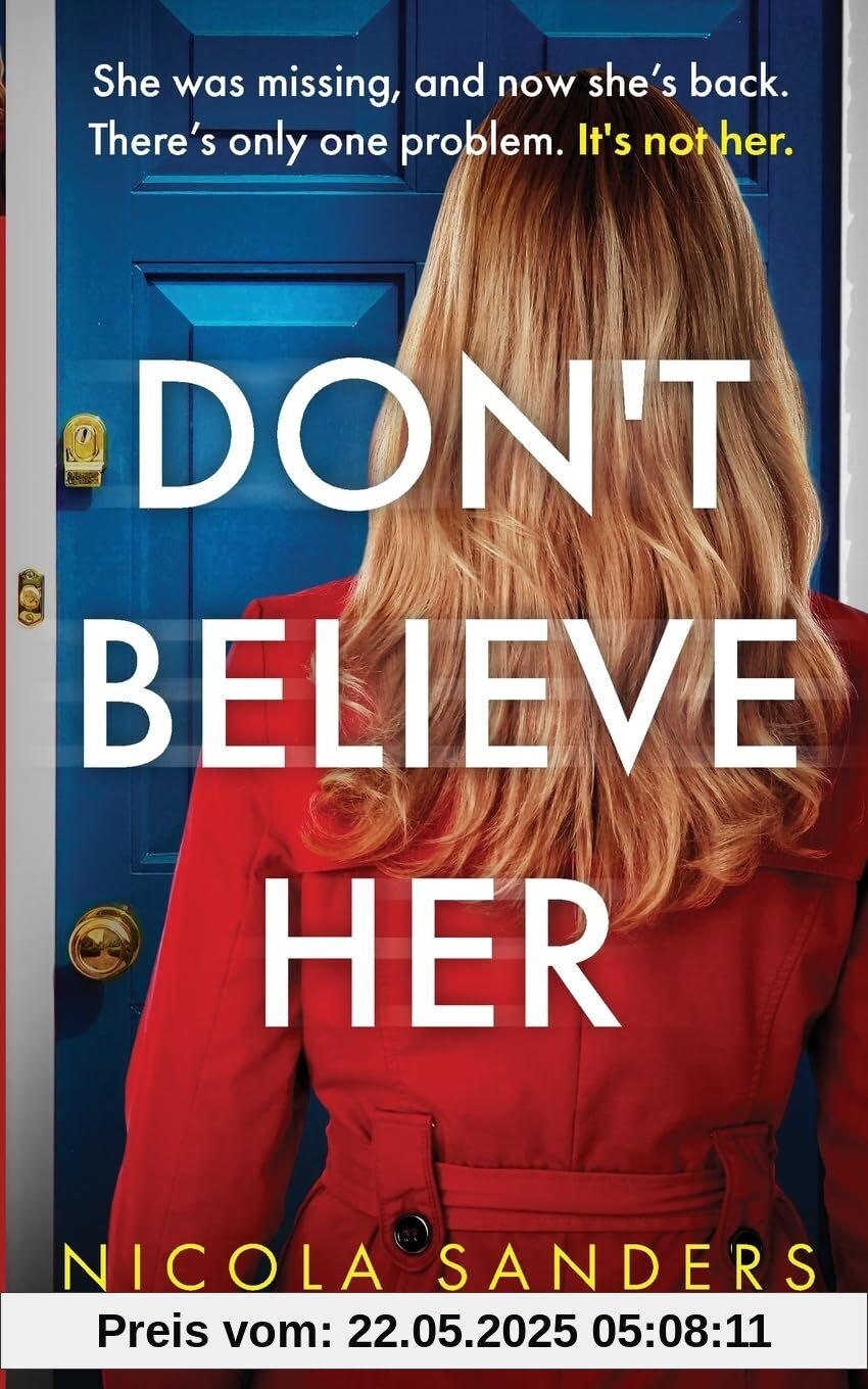 Don't Believe Her: A gripping psychological thriller with a shocking twist