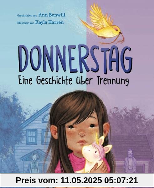 Donnerstag: Eine Geschichte über Trennung. Ein Kind findet gemeinsam mit seinem Plüsch-Einhorn Wege, mit einer Trennung umzugehen. Sensibles ... und den Umgang mit der Scheidung der Eltern. Donnerstag: Eine Geschichte über Trennung. Ein Kind findet gemeinsam mit seinem Plüsch-Einhorn Wege, mit einer Trennung umzugehen. Sensibles ... und den Umgang mit der Scheidung der Eltern.