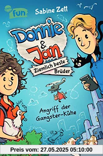 Donnie & Jan – Ziemlich beste Brüder. Angriff der Gangster-Kühe: Witziger Comicroman für alle ab 9. Von der Bestsellerautorin von „Hugo“ und „Collins geheimer Channel“