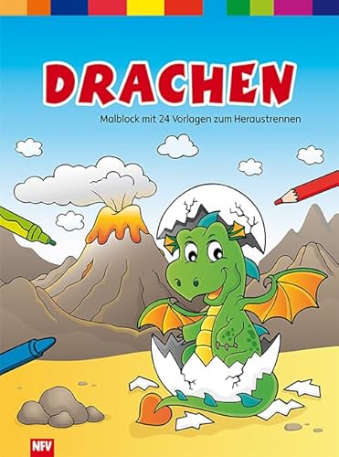 Drachen: Malblock mit 24 Vorlagen zum Heraustrennen von Neuer Favorit