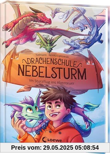 Drachenschule Nebelsturm (Band 1) - Im Sturzflug ins Abenteuer: Ein episches Abenteuer in der Drachenschule wartet auf dich - stürmisches Kinderbuch zum Vorlesen und ersten Selberlesen ab 7 Jahren