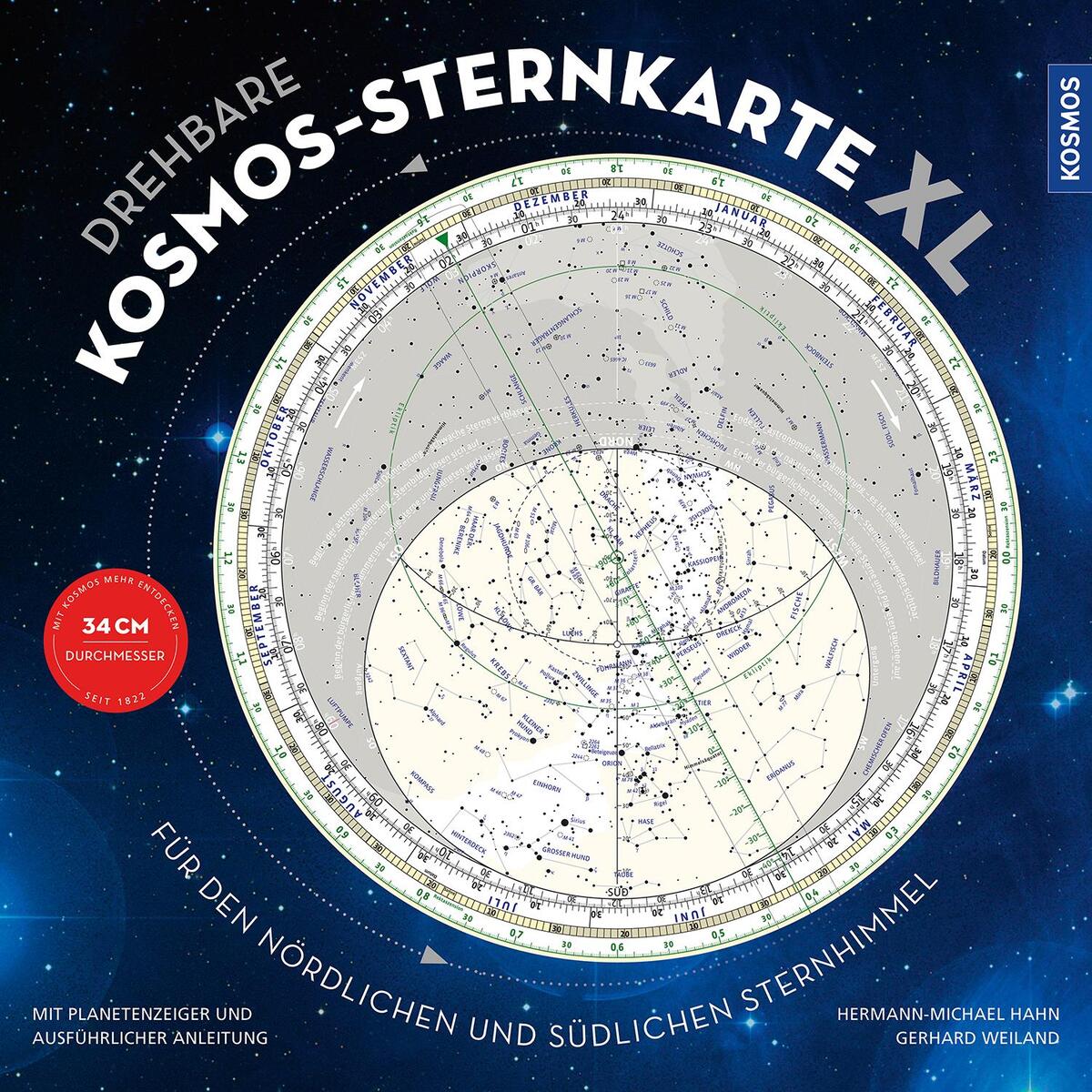 Drehbare Kosmos-Sternkarte XL von Franckh-Kosmos
