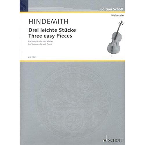 Drei leichte Stücke: (Violoncello in der 1. Lage). Violoncello und Klavier. (Edition Schott)