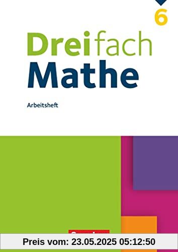 Dreifach Mathe - Ausgabe 2021 - 6. Schuljahr: Arbeitsheft mit Lösungen