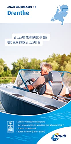 Drenthe 1:50 000 Waterkaart: Waterkaarten (ANWB waterkaart, 4) von ANWB Media Inside Sales