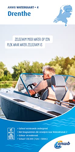 Drenthe 1:50 000 Waterkaart: Waterkaarten (ANWB Waterkaart, 4)