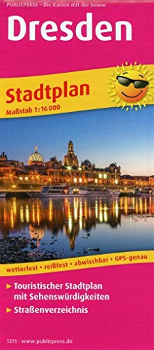 Dresden: Touristischer Stadtplan mit Sehenswürdigkeiten und Straßenverzeichnis. 1:16000 (Stadtplan: SP) von Publicpress