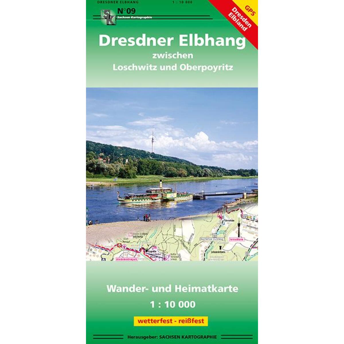 Dresdner Elbhang 1 : 10 000 von Sachsen Kartographie