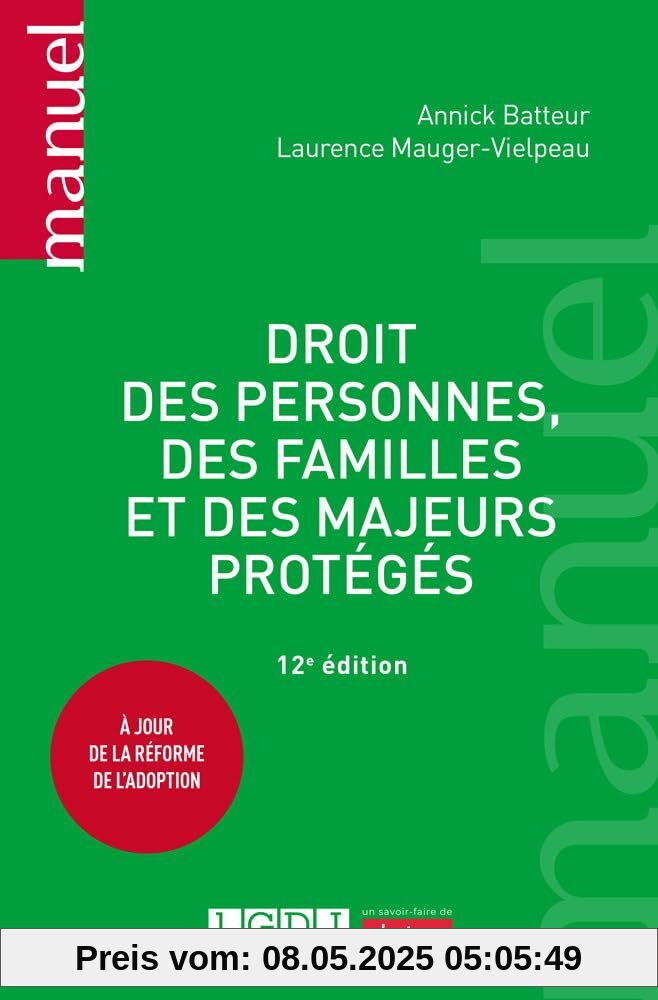 Droit des personnes, des familles et des majeurs protégés: À jour de la réforme de l'adoption