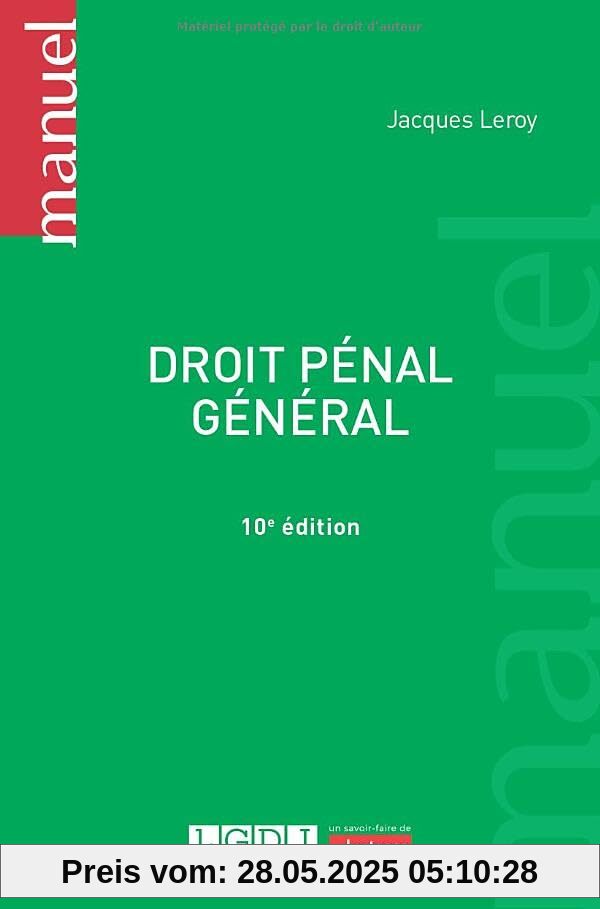 Droit pénal général