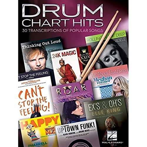 Drum Chart Hits -30 Transcriptions Of Popular Songs-: Noten, Sammelband für Schlagzeug Drum Chart Hits -30 Transcriptions Of Popular Songs-: Noten, Sammelband für Schlagzeug