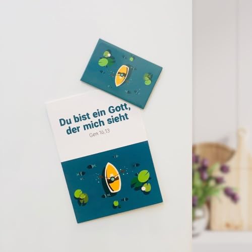 Du bist ein Gott, der mich sieht (Gen 16,13): Magnet mit Postkarte von edition chrismon
