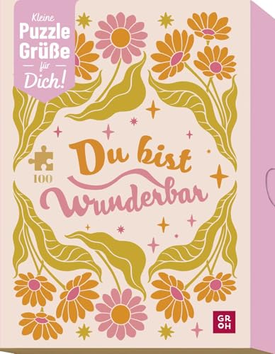Du bist wunderbar: Kleine Puzzle-Grüße für Dich | 100 Teile Puzzle in Box: Originelles Geschenk für Erwachsene mit persönlicher Grußbotschaft Du bist wunderbar: Kleine Puzzle-Grüße für Dich | 100 Teile Puzzle in Box: Originelles Geschenk für Erwachsene mit persönlicher Grußbotschaft
