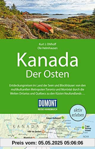 DuMont Reise-Handbuch Reiseführer Kanada, Der Osten: mit Extra-Reisekarte