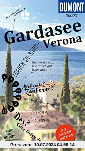 DuMont direkt Reiseführer Gardasee, Verona: Mit großem Faltplan