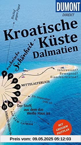 DuMont direkt Reiseführer Kroatische Küste Dalmatien: Mit großem Faltplan