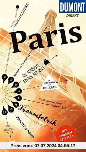 DuMont direkt Reiseführer Paris: Mit großem Cityplan