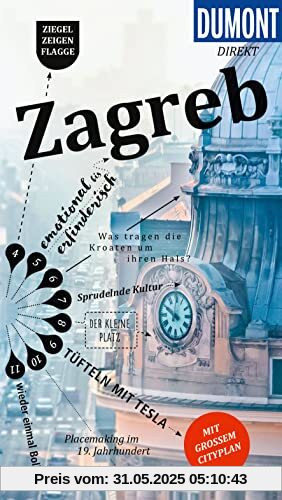 DuMont direkt Reiseführer Zagreb: Mit großem Cityplan