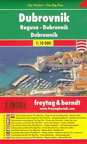 Dubrovnik: City Pocket + The Big Five - Maßstab 1:10.000 (freytag & berndt Stadtpläne)