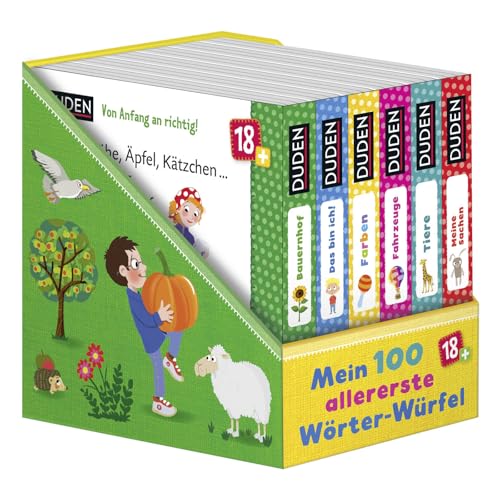 Duden 18+: 100 allererste Wörter-Würfel: 6 Mini-Bücher von FISCHERVERLAGE