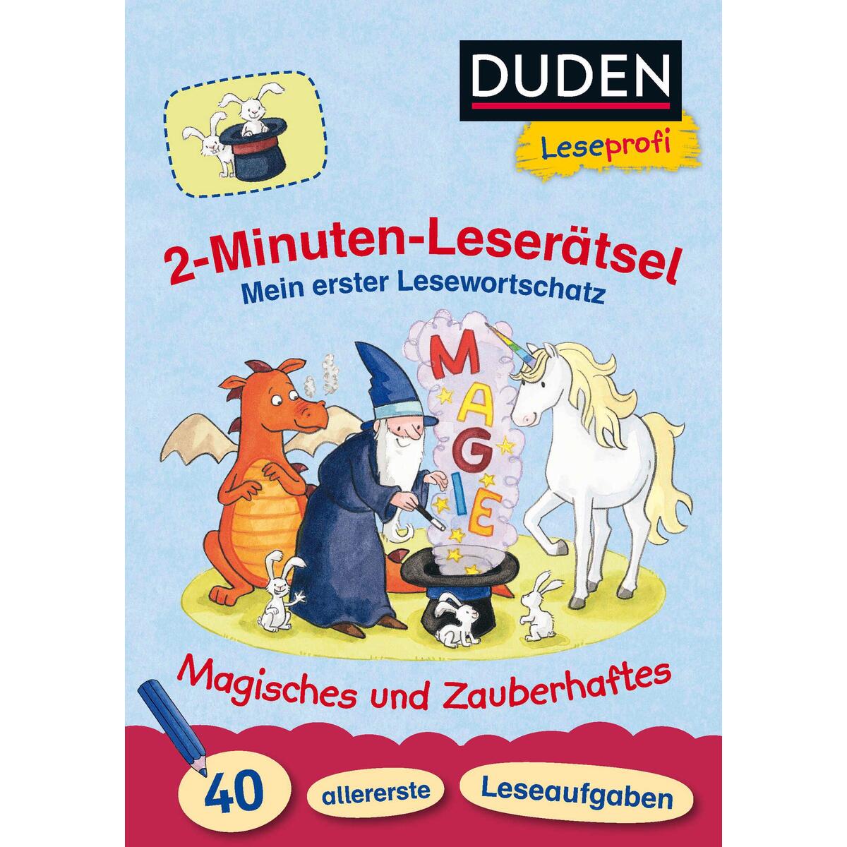 Duden Leseprofi - 2-Minuten-Leserätsel: Mein erster Lesewortschatz. Magisches un... Duden Leseprofi - 2-Minuten-Leserätsel: Mein erster Lesewortschatz. Magisches un... von FISCHER Sauerländer Duden