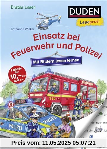 Duden Leseprofi – Mit Bildern lesen lernen: Einsatz bei Feuerwehr und Polizei: Kinderbuch für Erstleser und Vorschulkinder ab 4 Jahren Duden Leseprofi – Mit Bildern lesen lernen: Einsatz bei Feuerwehr und Polizei: Kinderbuch für Erstleser und Vorschulkinder ab 4 Jahren