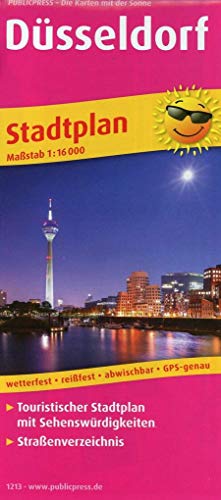 Düsseldorf: Touristischer Stadtplan mit Sehenswürdigkeiten und Straßenverzeichnis. 1:16000 (Stadtplan: SP) von Publicpress