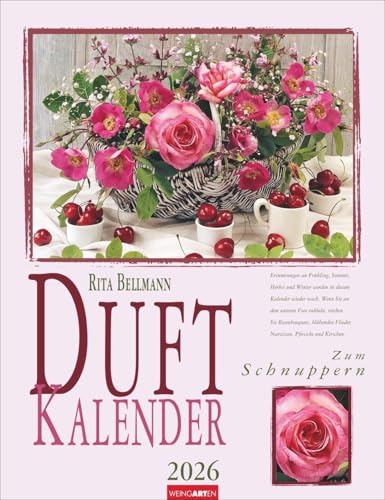 Duftkalender 2026: Hochwertiger Wandkalender mit zauberhaften Blumen-, Kräuter- und Früchtearrangements und wissenswerten Inforamtionen. Besonderer Kalender mit zarten Düften. 30x39 cm Duftkalender 2026: Hochwertiger Wandkalender mit zauberhaften Blumen-, Kräuter- und Früchtearrangements und wissenswerten Inforamtionen. Besonderer Kalender mit zarten Düften. 30x39 cm von Weingarten