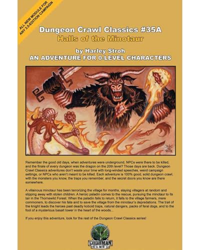 Dungeon Crawl Classics #35A Mini: Halls of the Minotaur (DCC DUNGEON CRAWL CLASSICS) von Goodman Games