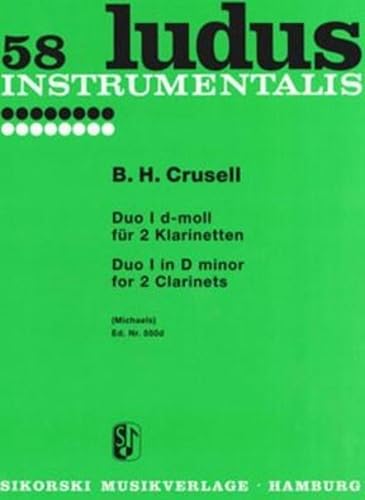 Duo Nr. 1: für 2 Klarinetten. 2 clarinets. Partition d'exécution.