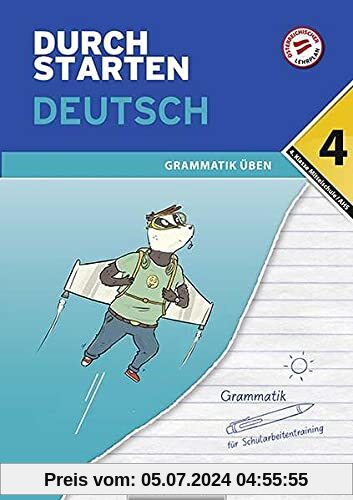 Durchstarten - Deutsch - Mittelschule/AHS - 4. Klasse: Grammatik - Übungsbuch mit Lösungen