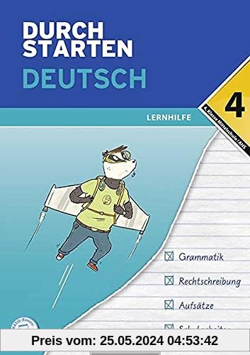 Durchstarten - Deutsch Mittelschule/AHS - 4. Klasse: Lernhilfe - Übungsbuch mit Lösungen