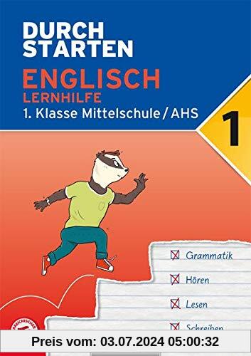 Durchstarten - Englisch AHS/ BHS: 1. Klasse - Lernhilfe: Übungsbuch mit Lösungen